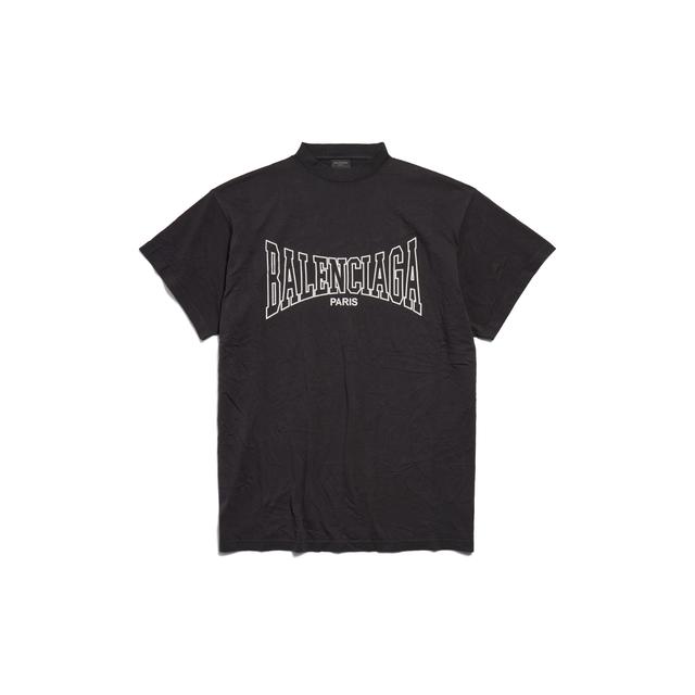 Men's Balenciaga Boxing T-shirt Oversize Fit in Black Product Image