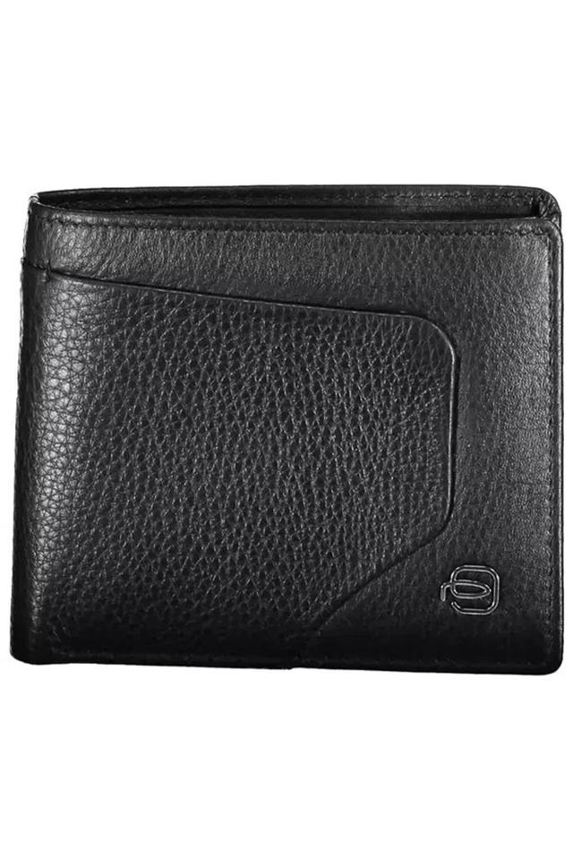 PIQUADRO Elegant Black Leather Wallet With Rfid Blocker Product Image