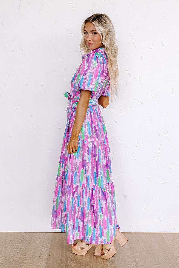 Happy Times Button Down Maxi Dress Product Image