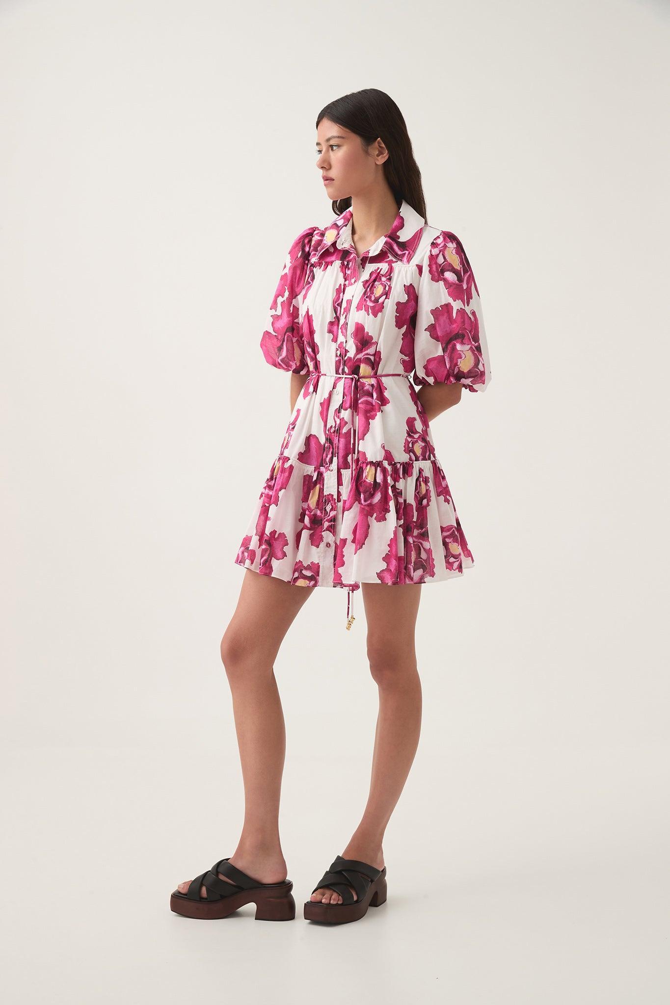 Eliza Smock Mini Dress Product Image