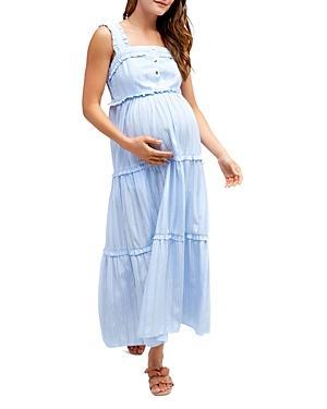 Womens Emma Tiered Cotton Maxi Dress Product Image