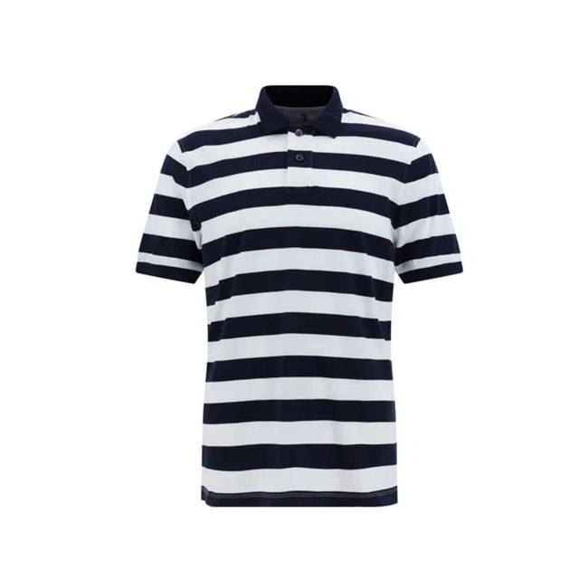 BRUNELLO CUCINELLI Polo T-shirt In Blue Product Image