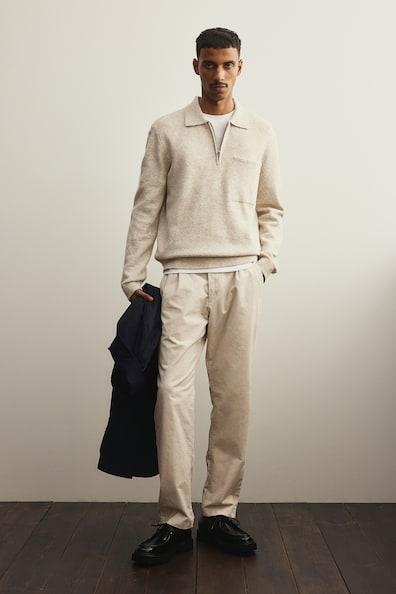 Regular Fit Half-Zip Sweater Product Image