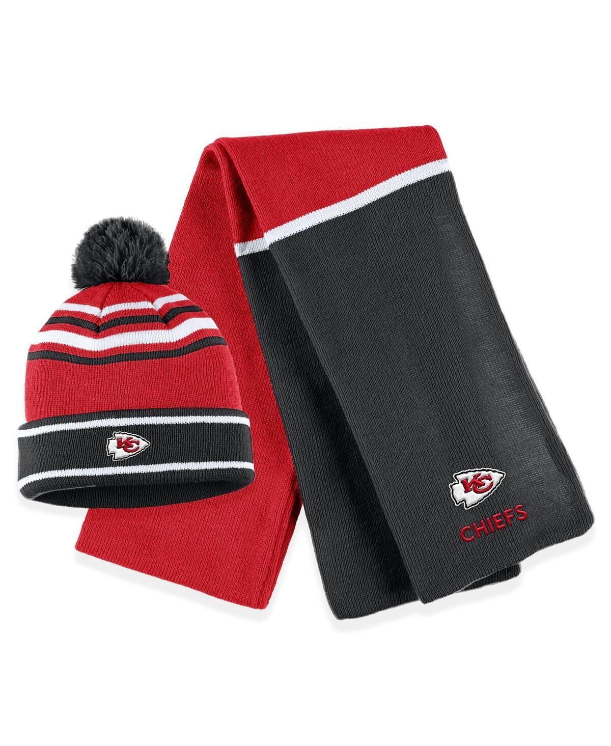 Womens Wear by Erin Andrews Royal Indianapolis Colts Colorblock Cuffed Knit Hat with Pom and Scarf Set Product Image