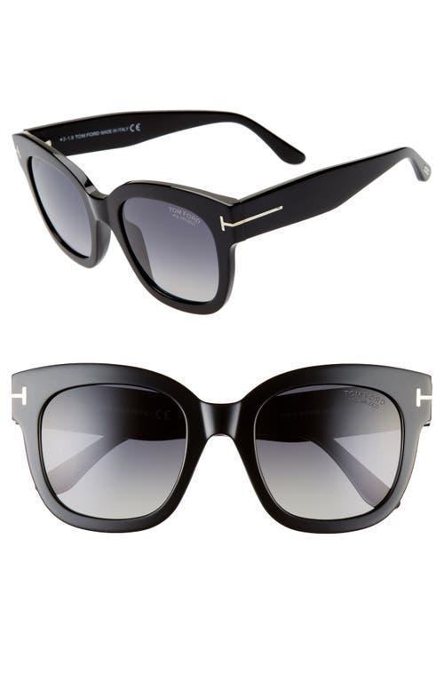 TOM FORD Beatrix 52mm Polarized Gradient Square Sunglasses Product Image