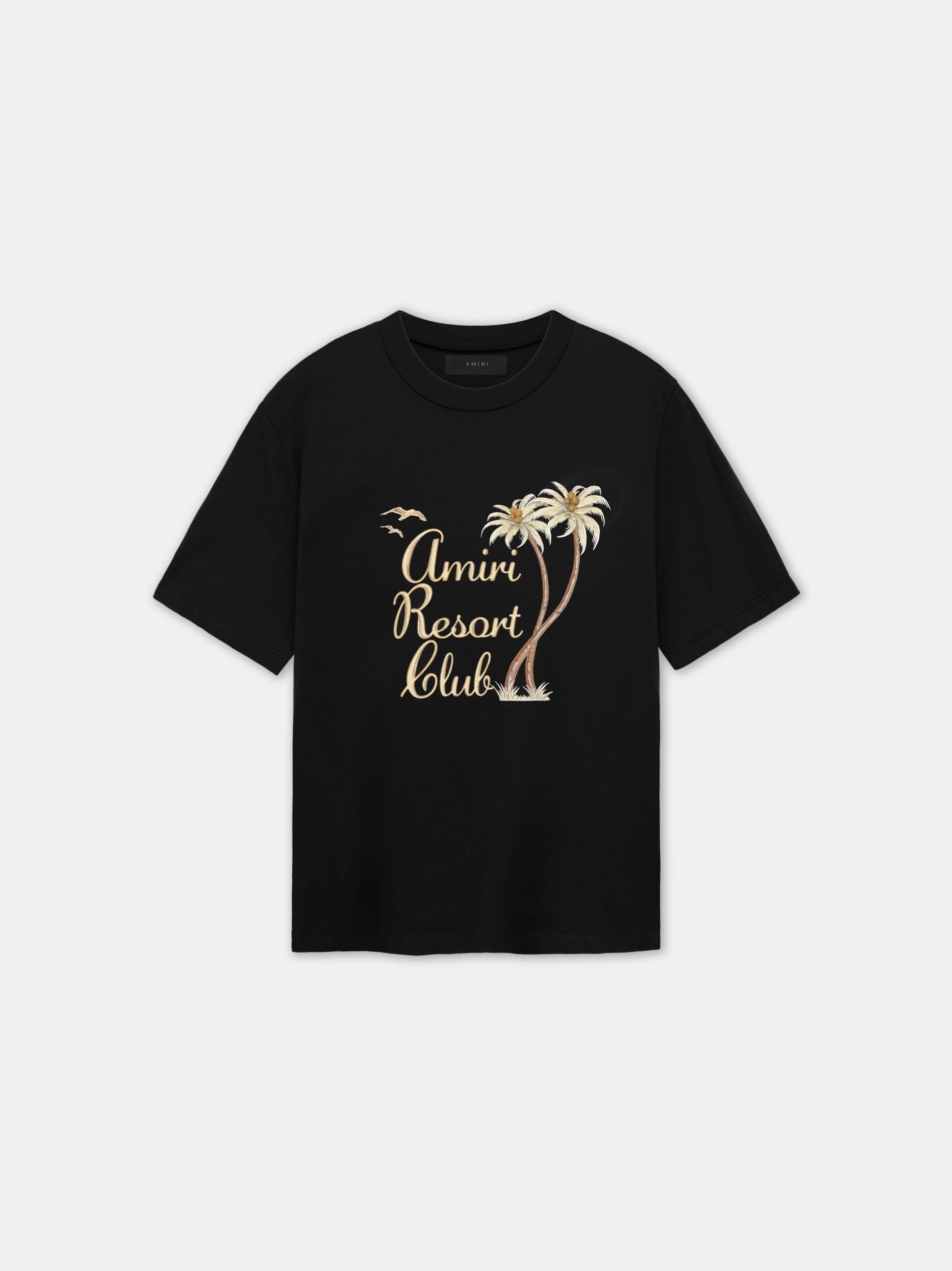 AMIRI TWISTED PALMS TEE - Black Male Product Image