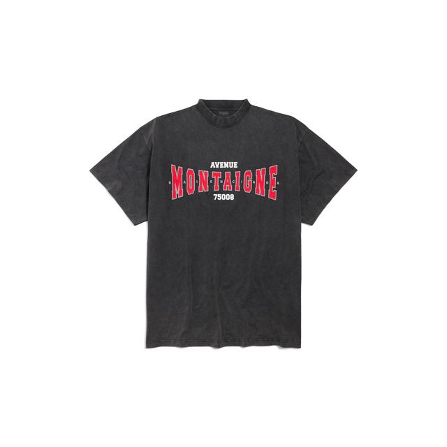 Montaigne T-shirt Oversized in Black Faded Product Image