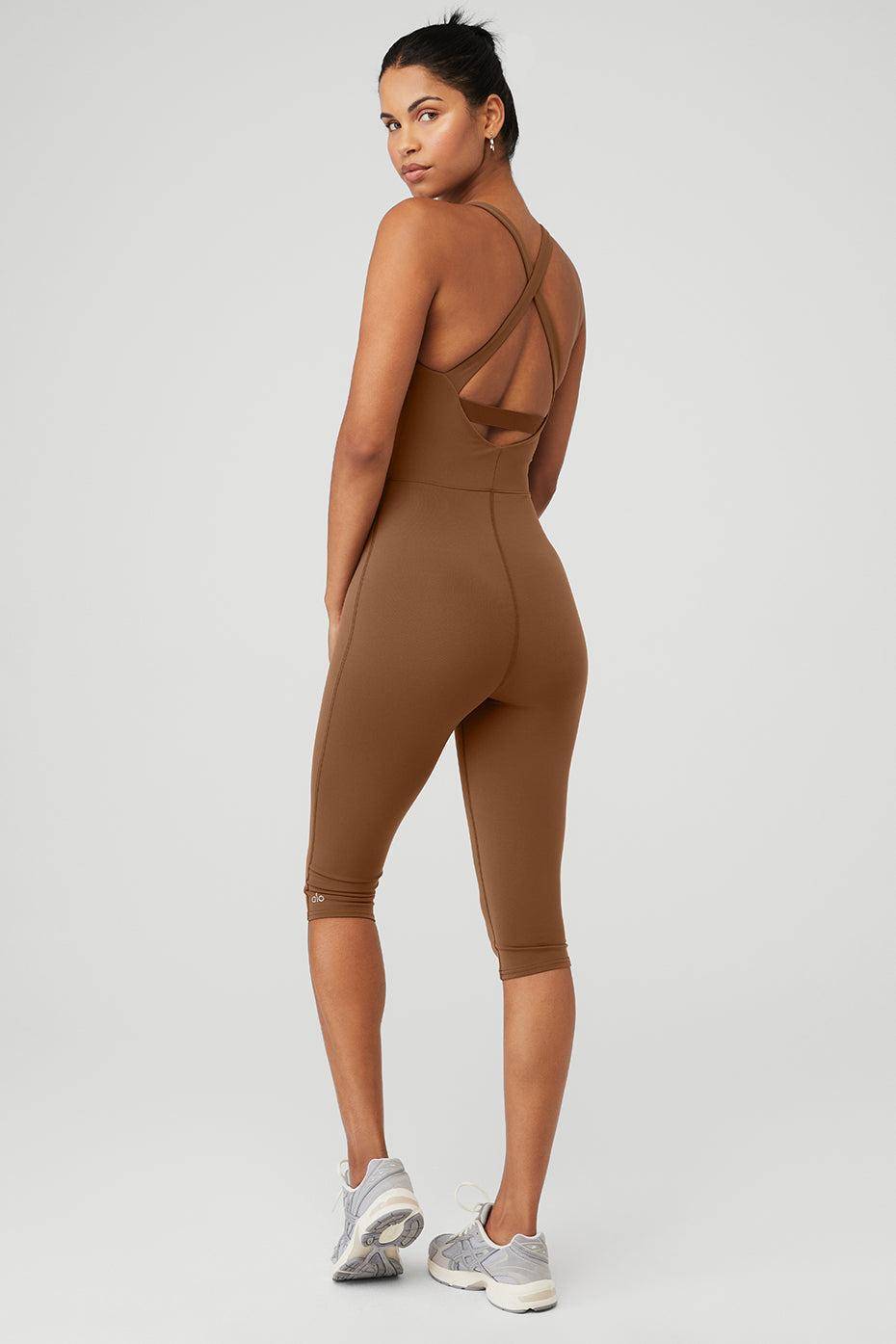 Airbrush Physique Onesie - Cinnamon Brown Product Image