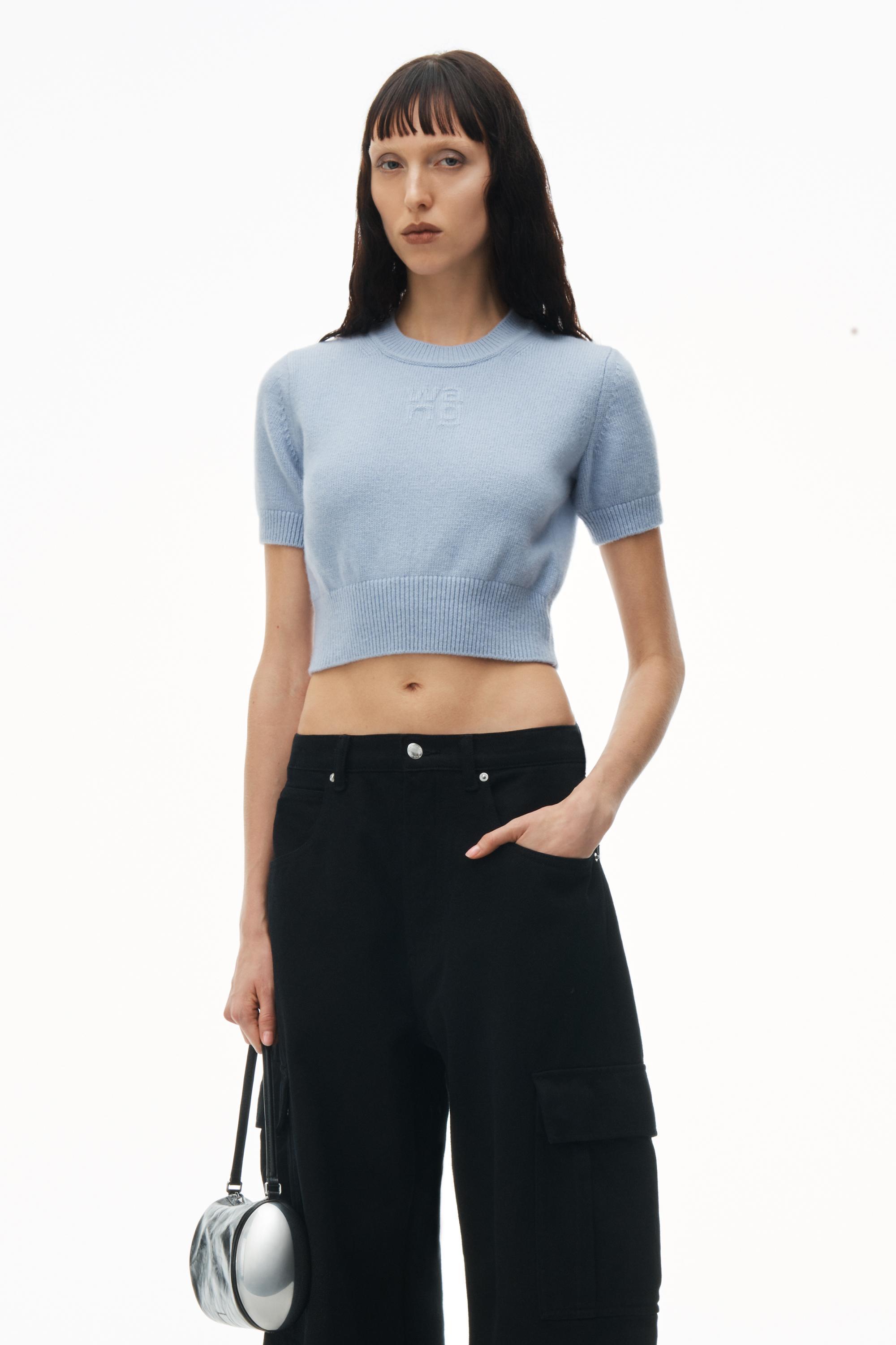 Short Sleeve Cropped Pullover Product Image