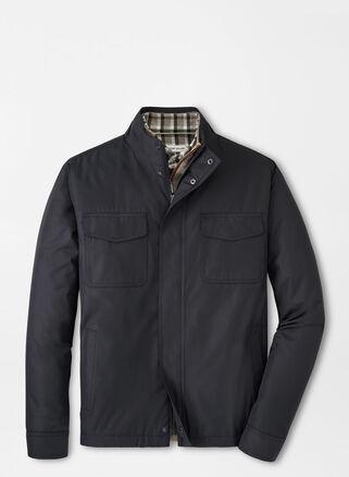 Peter Millar Mens Norfolk Bomber | Color: Black | Size: XL Product Image