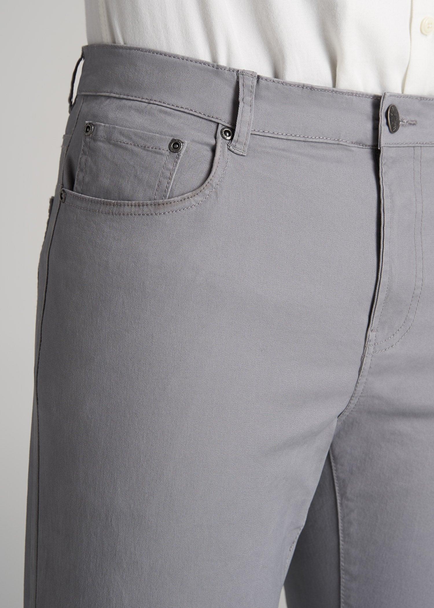 Dylan SLIM FIT Five-Pocket Pants For Tall Men in Iron Grey Product Image