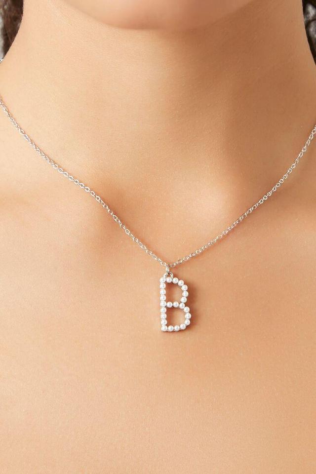 Rhinestone Initial Pendant Necklace | Forever 21 Product Image