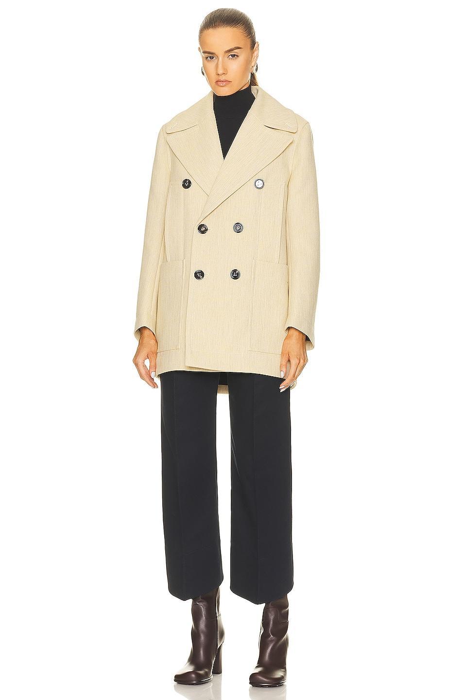 Bottega Veneta Structured Coat in Cream Product Image