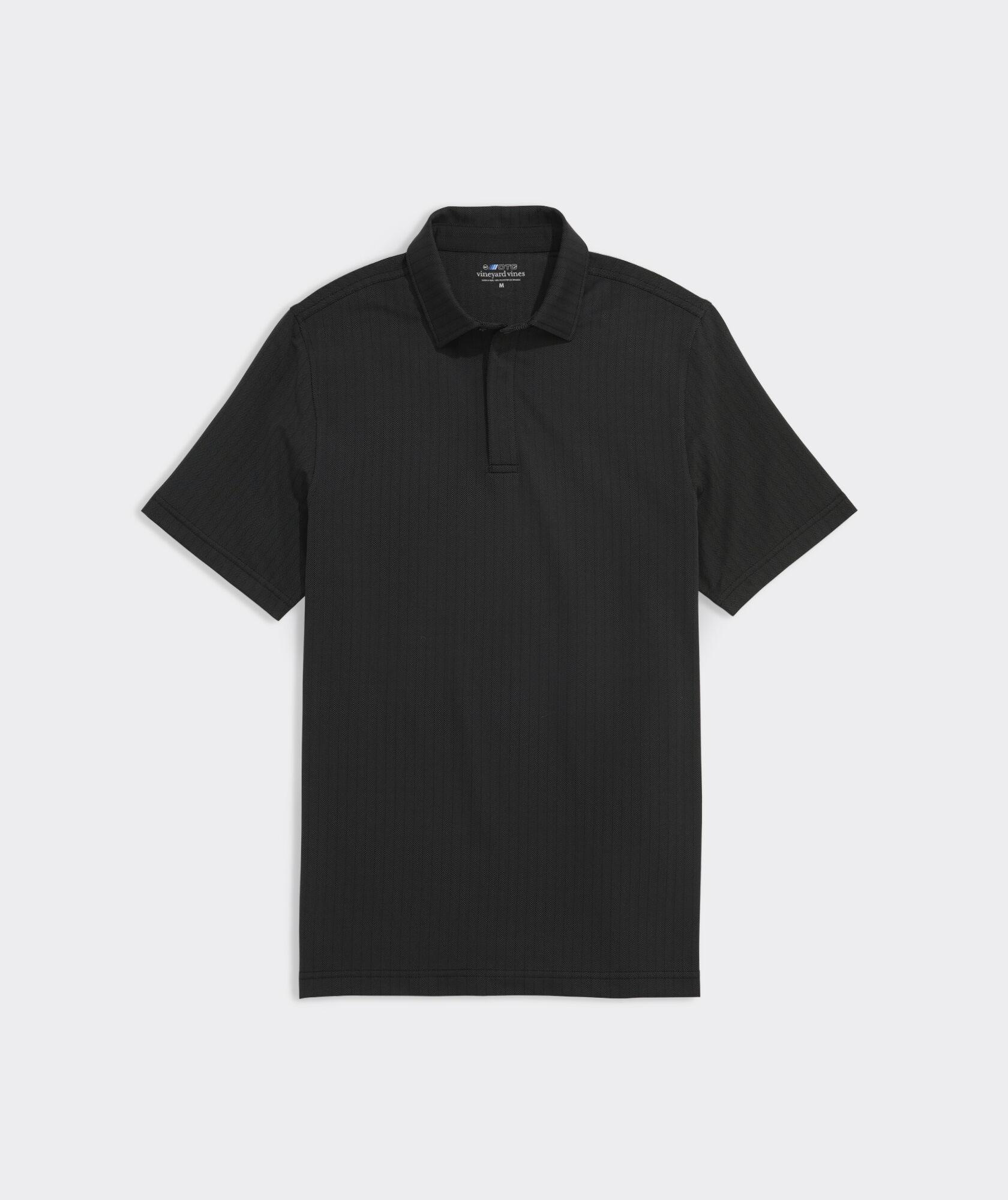 On-The-Go Herringbone Jacquard Polo Product Image