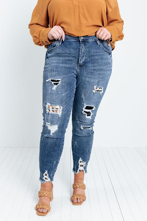 KanCan The Kanan High Waist Distressed Ankle Skinny Curves product image