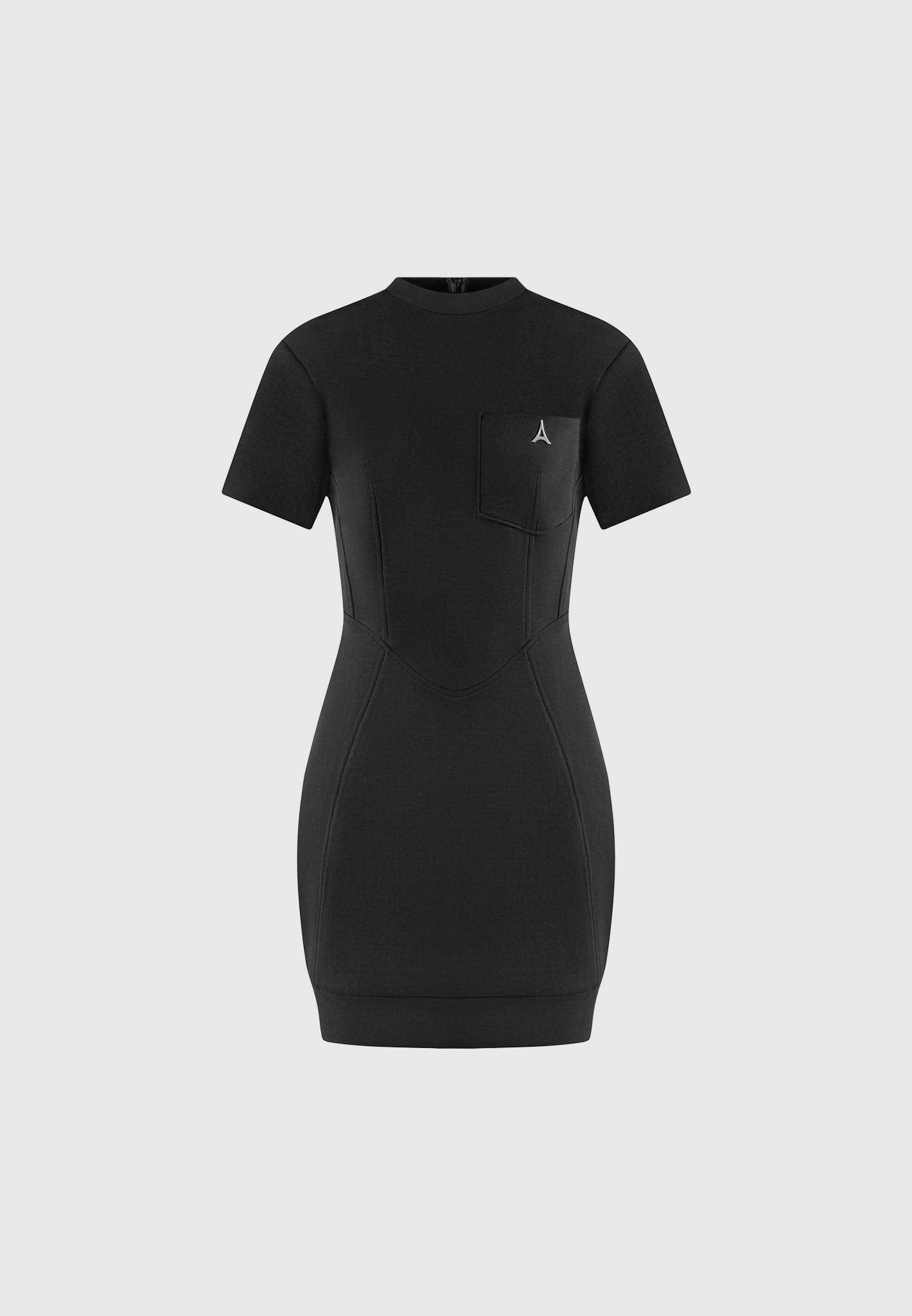 Corset T-Shirt Dress - Black Female Product Image