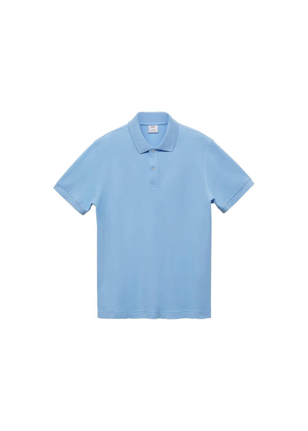 100% cotton pique polo shirt - Men | MANGO USA Product Image