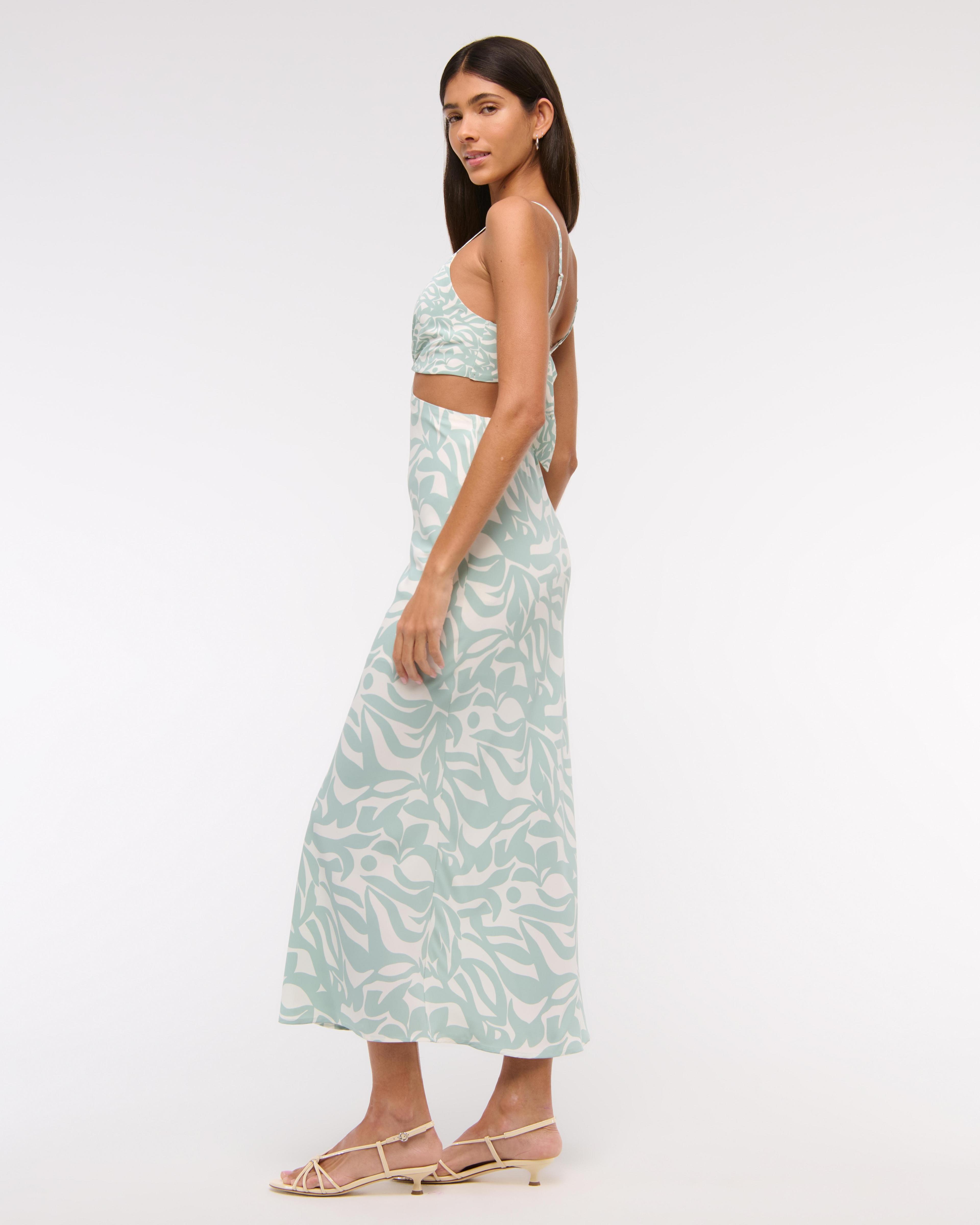 The A&F Julia Slip Cutout Maxi Dress Product Image