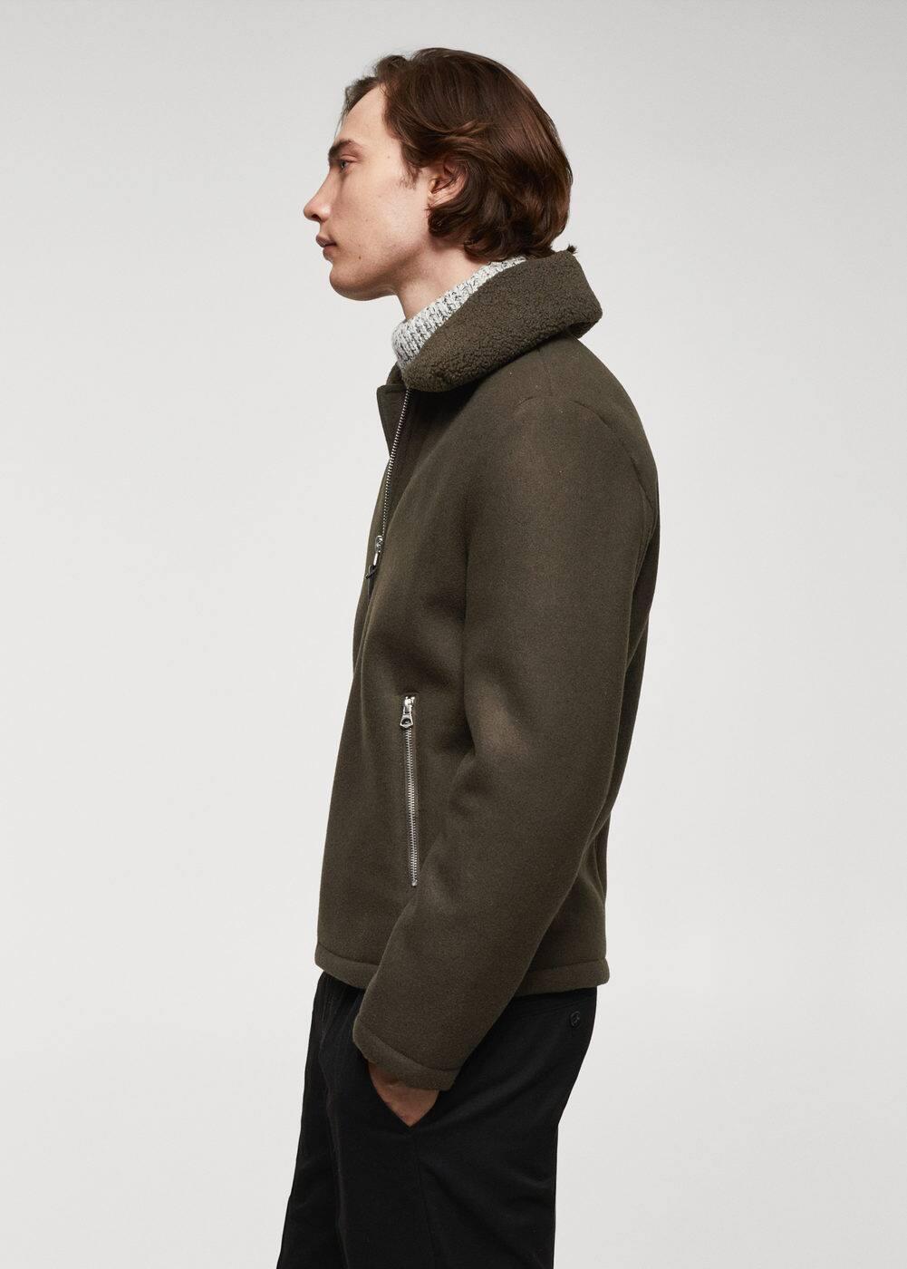 MANGO MAN - Fleece jacket khakiMen Product Image