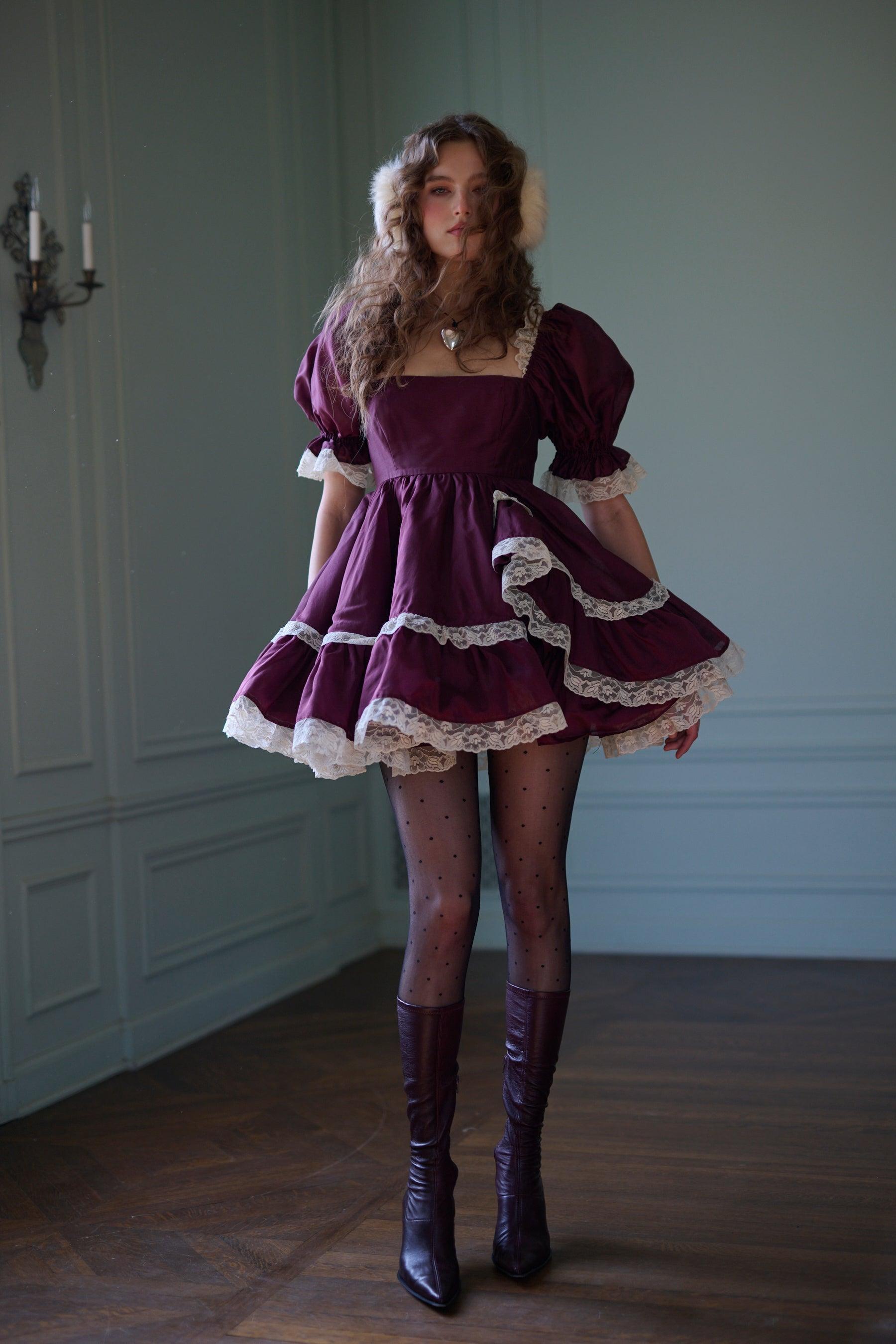 The Bordeaux Martini Dress Product Image