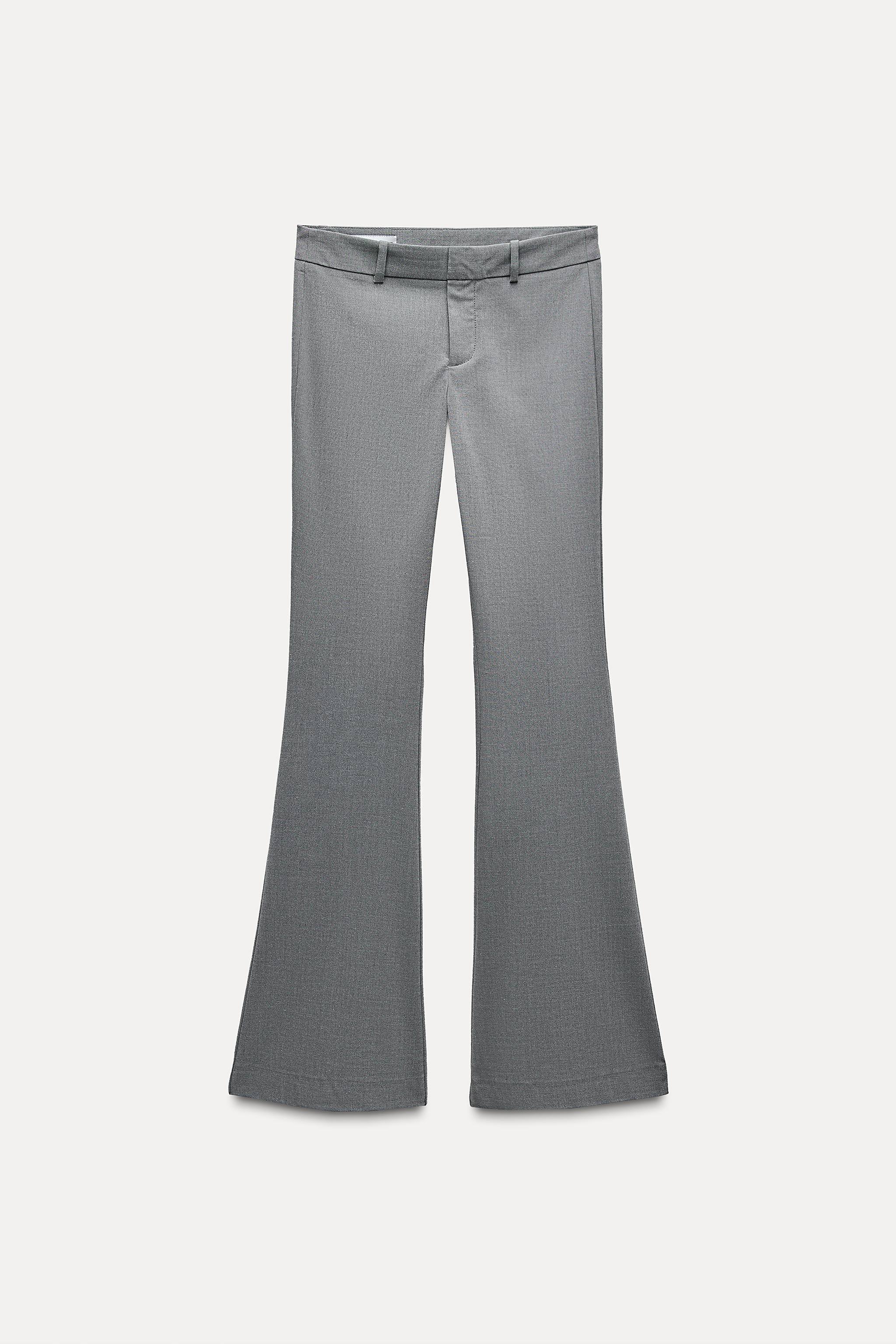 FLARED MID-RISE PANTS product image