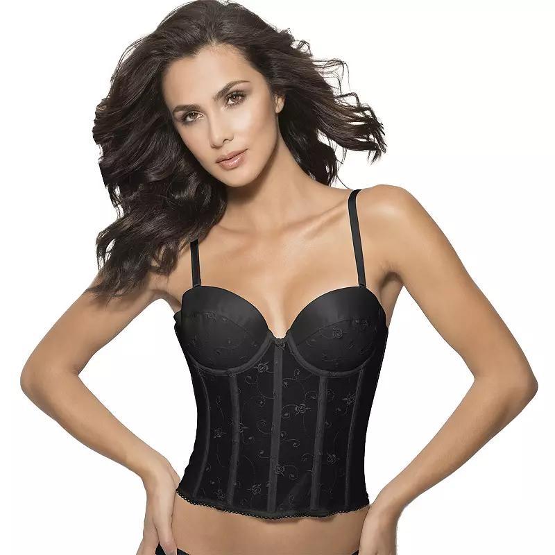 Dominique Alana Convertible Longline Bra 7777, Womens Black Product Image