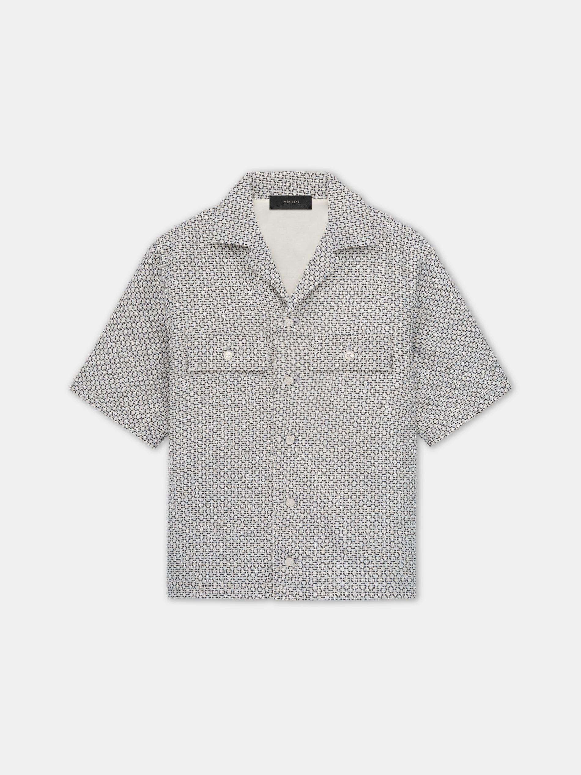 TWEED CAMP SHIRT - Cerulean Male Product Image