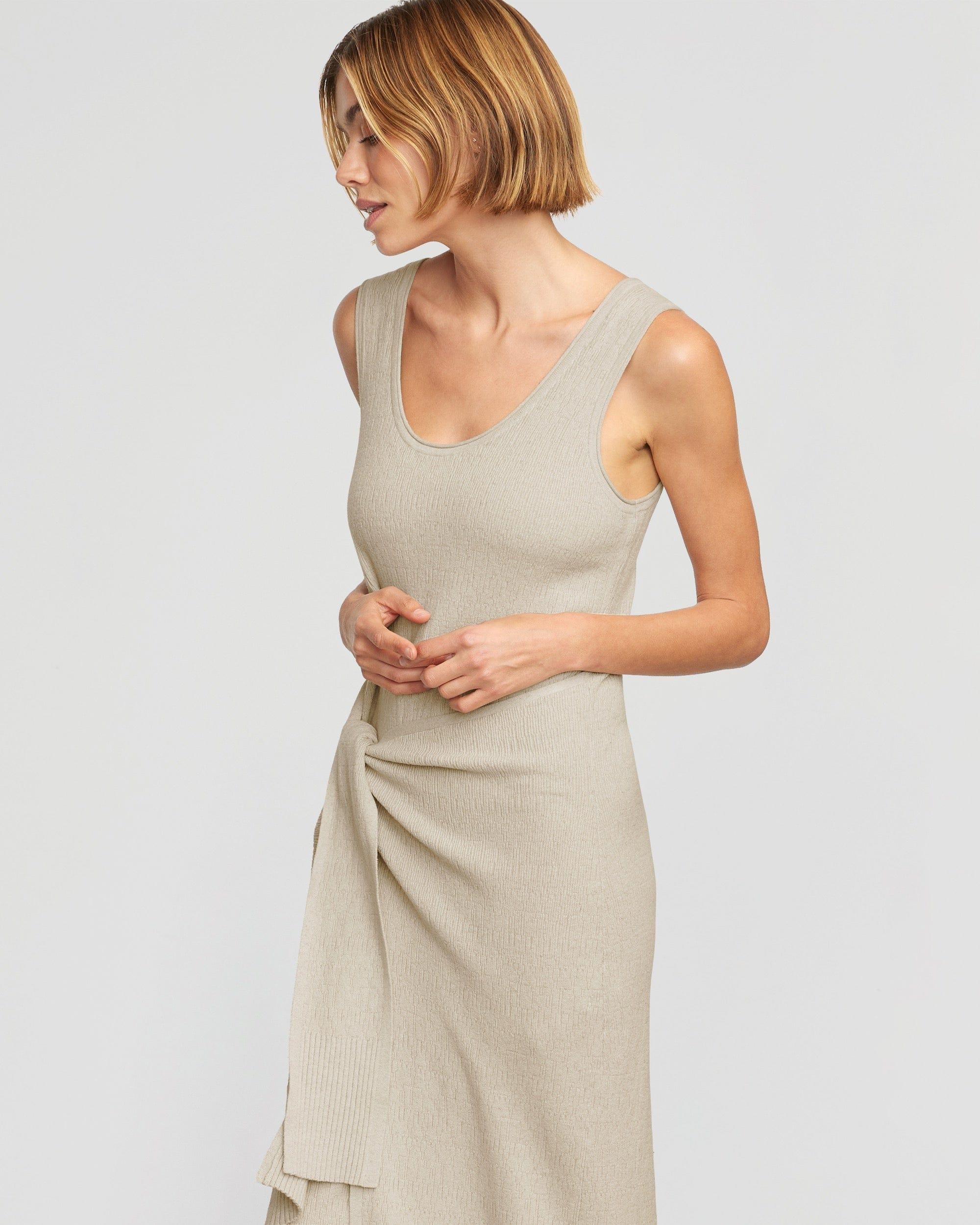 Bianca Linen-Cotton Wrap Dress Product Image