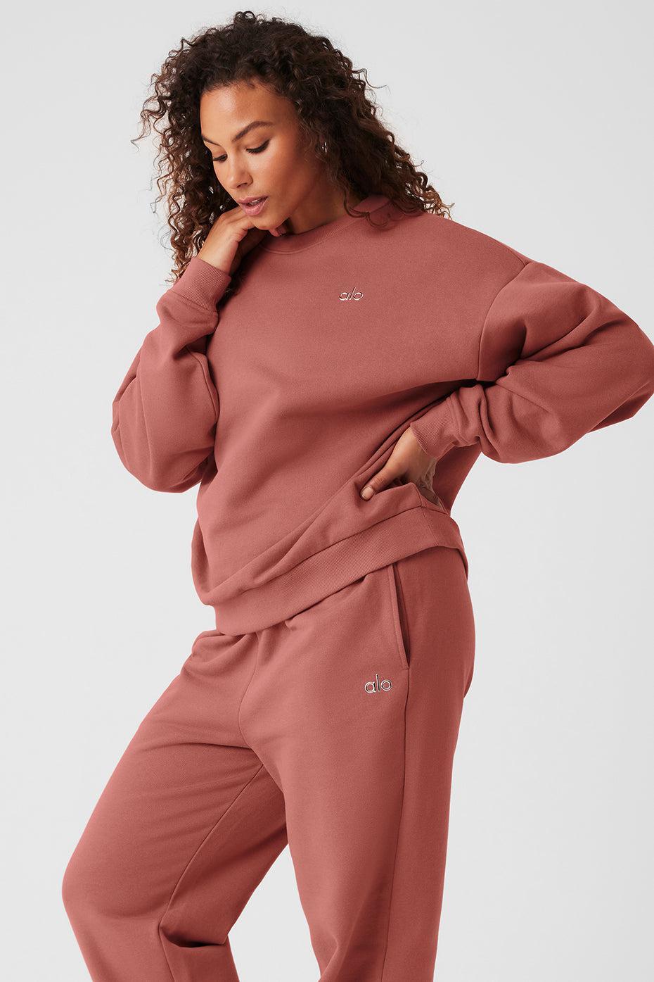 Accolade Crew Neck Pullover - Soft Terracotta Female Product Image