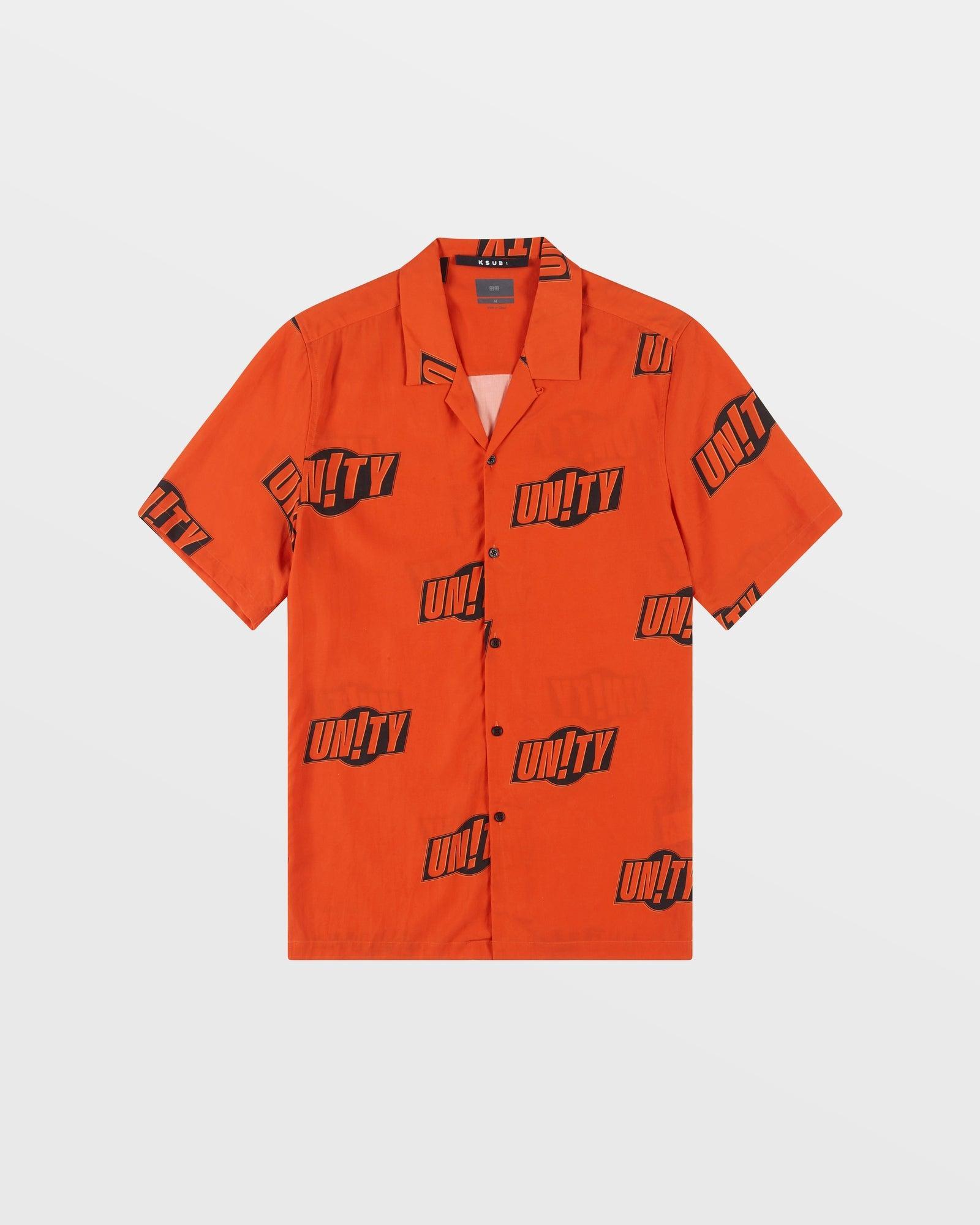 UNITY SIGN RESORT SS SHIRT ORANGE Male Product Image