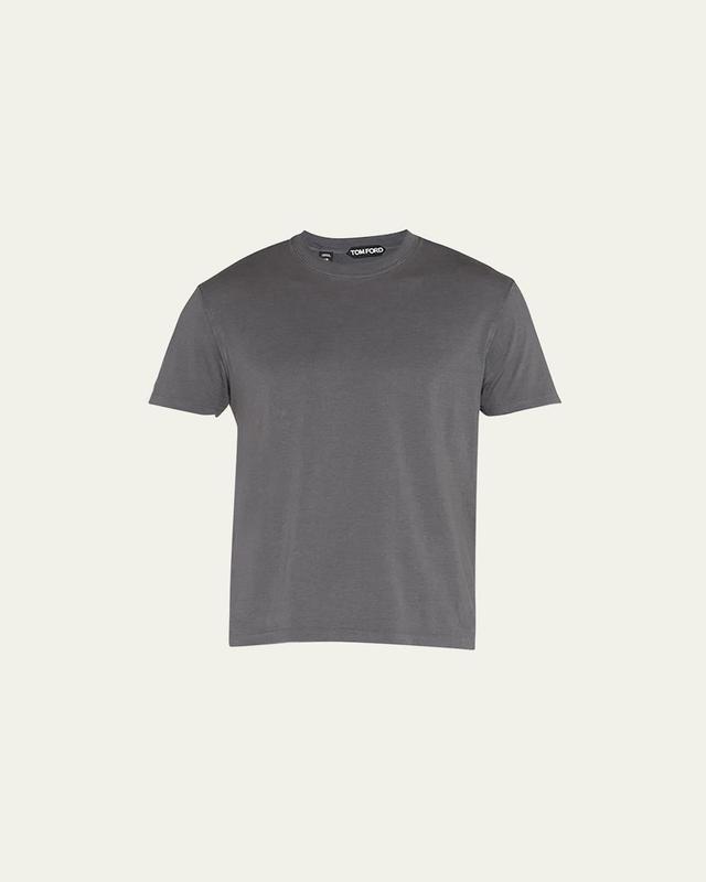 Mens Lyocell-Cotton Crewneck T-Shirt Product Image