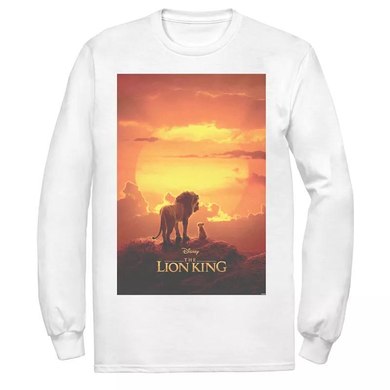 Disneys The Lion King Mens Poster Long Sleeve Graphic Tee Product Image