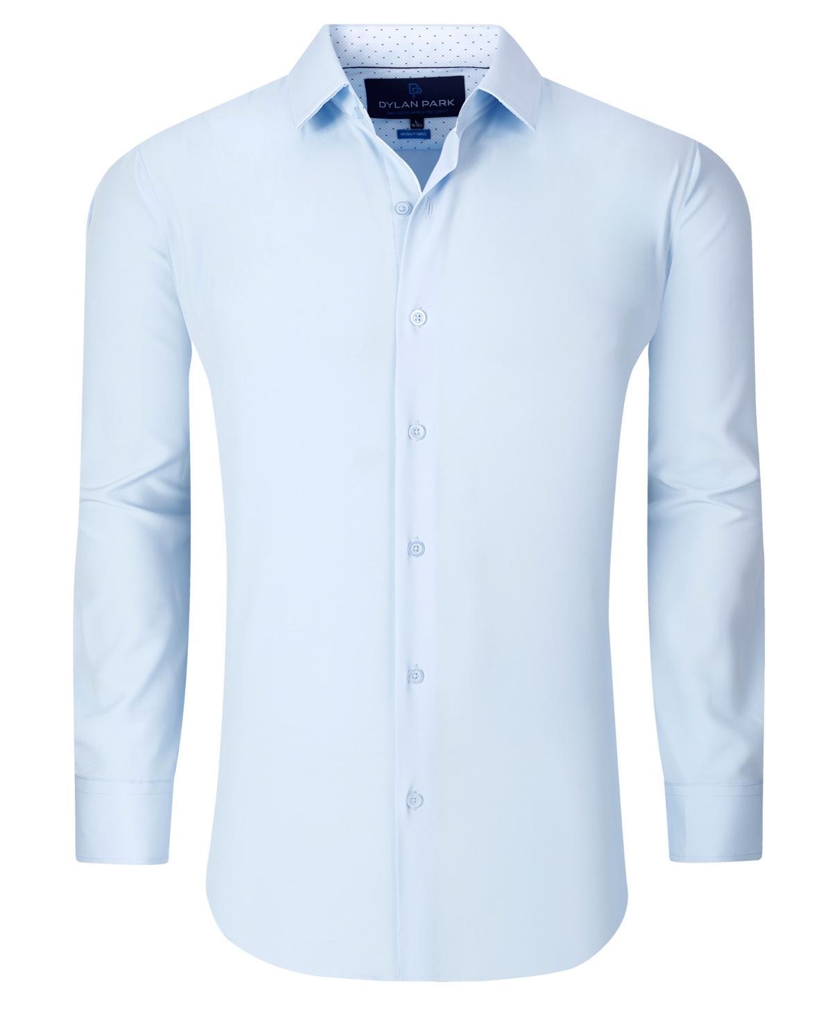 Dylan Park Mens Geometric Performance Stretch Button Down Dress Shirt Product Image