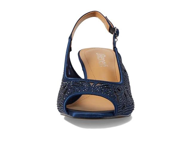 J. Renee Arata Rhinestone and Mesh Slingback Dress Sandals Product Image