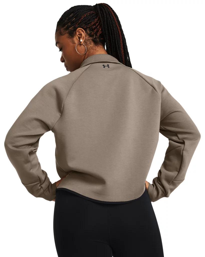 Women's UA Unstoppable Fleece Rugby Crop Product Image