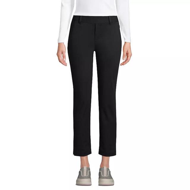 Lands End Womens Flex Mid Rise Pull On Crop Pants Product Image