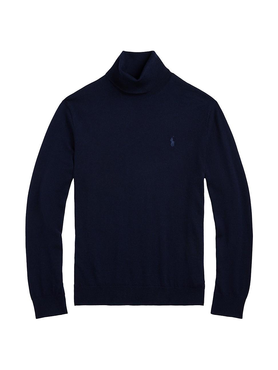 Mens Wool Turtleneck Sweater Product Image