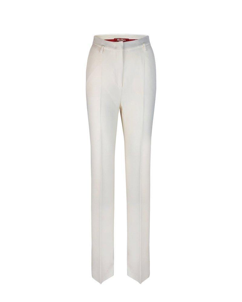 MAX MARA Pantalone Alabama In Cady Bianco In 008 Product Image