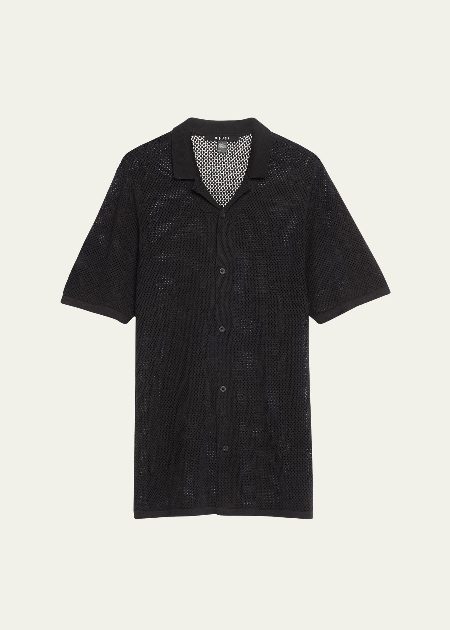 Mens Mesh Knit Resort Shirt Product Image