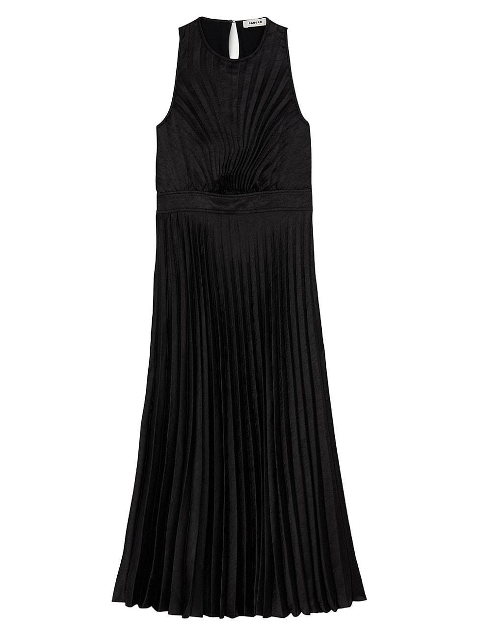 Womens Pleated Midi Dress Product Image