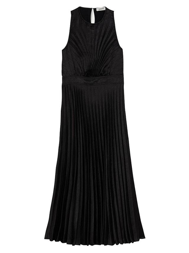 Womens Pleated Midi Dress Product Image