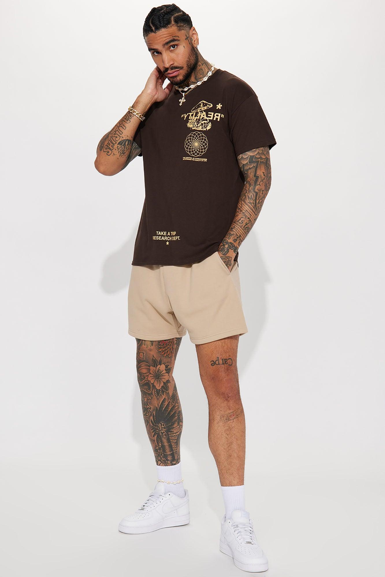 Reality Short Sleeve Tee - Brown Product Image