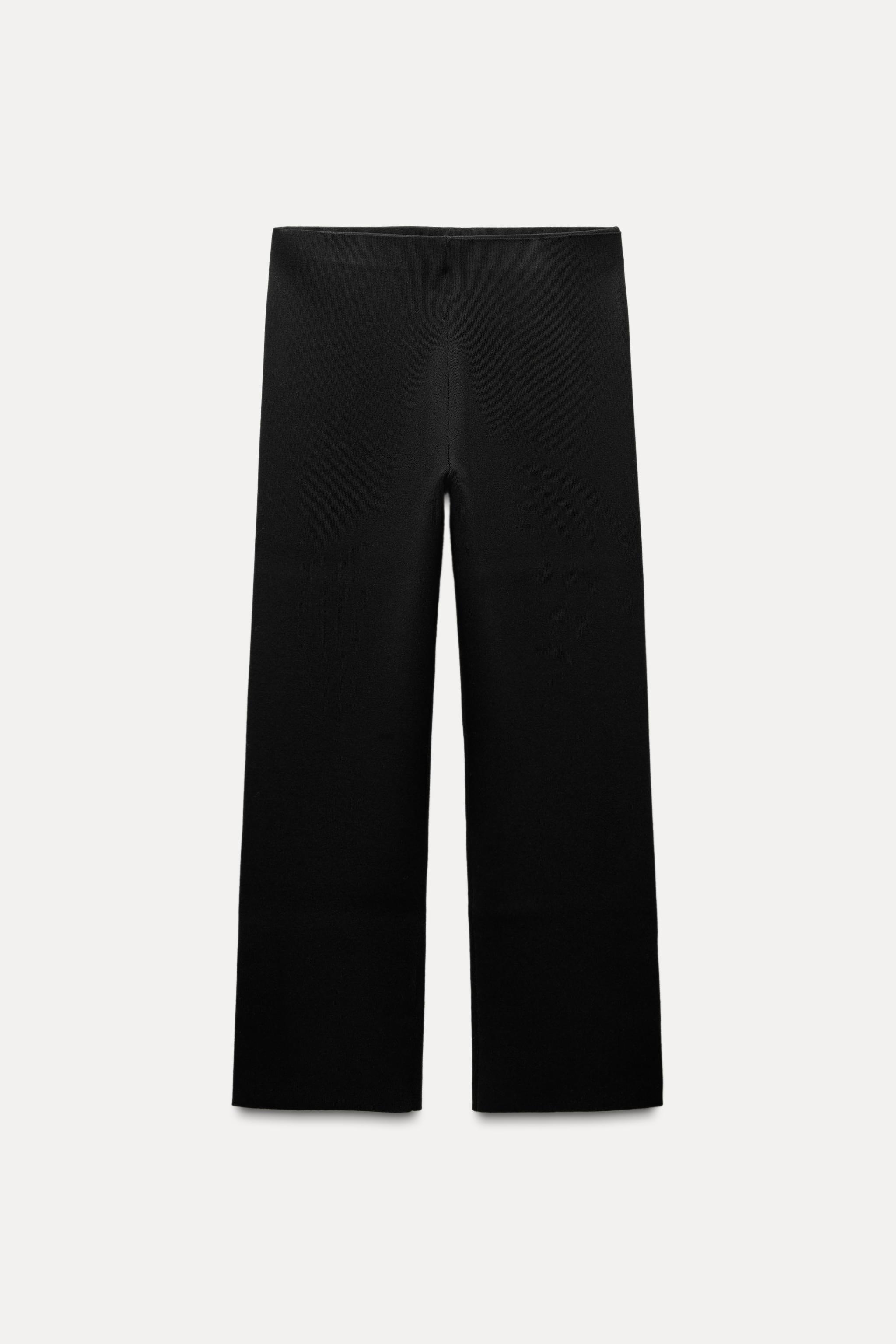 STRAIGHT LEG KNIT PANTS WITH SIDE BUTTONS Product Image