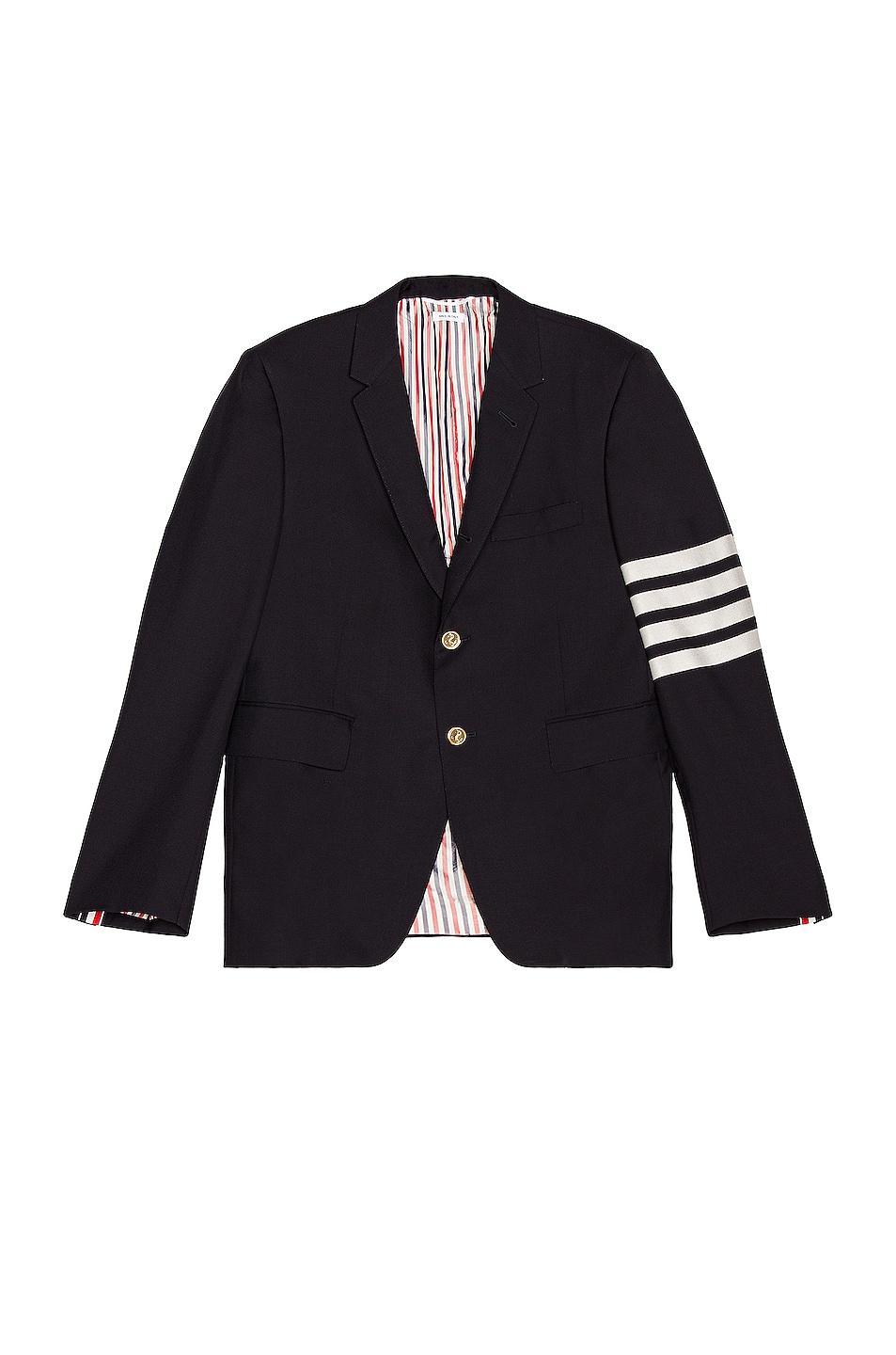 Thom Browne 4 Bar Mlange Wool Sport Coat Product Image