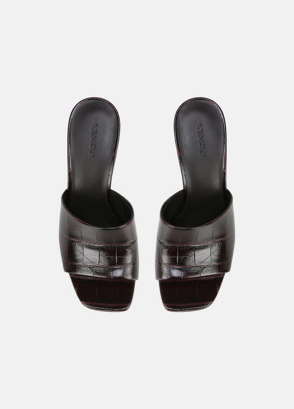 Pia Leather Wedge Sandal Product Image