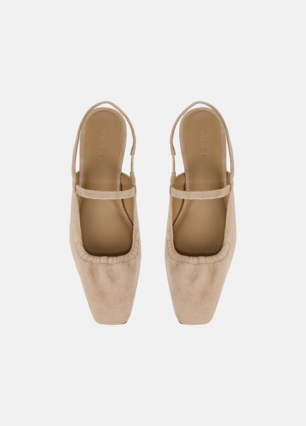 Venice Suede Slingback Flat Product Image