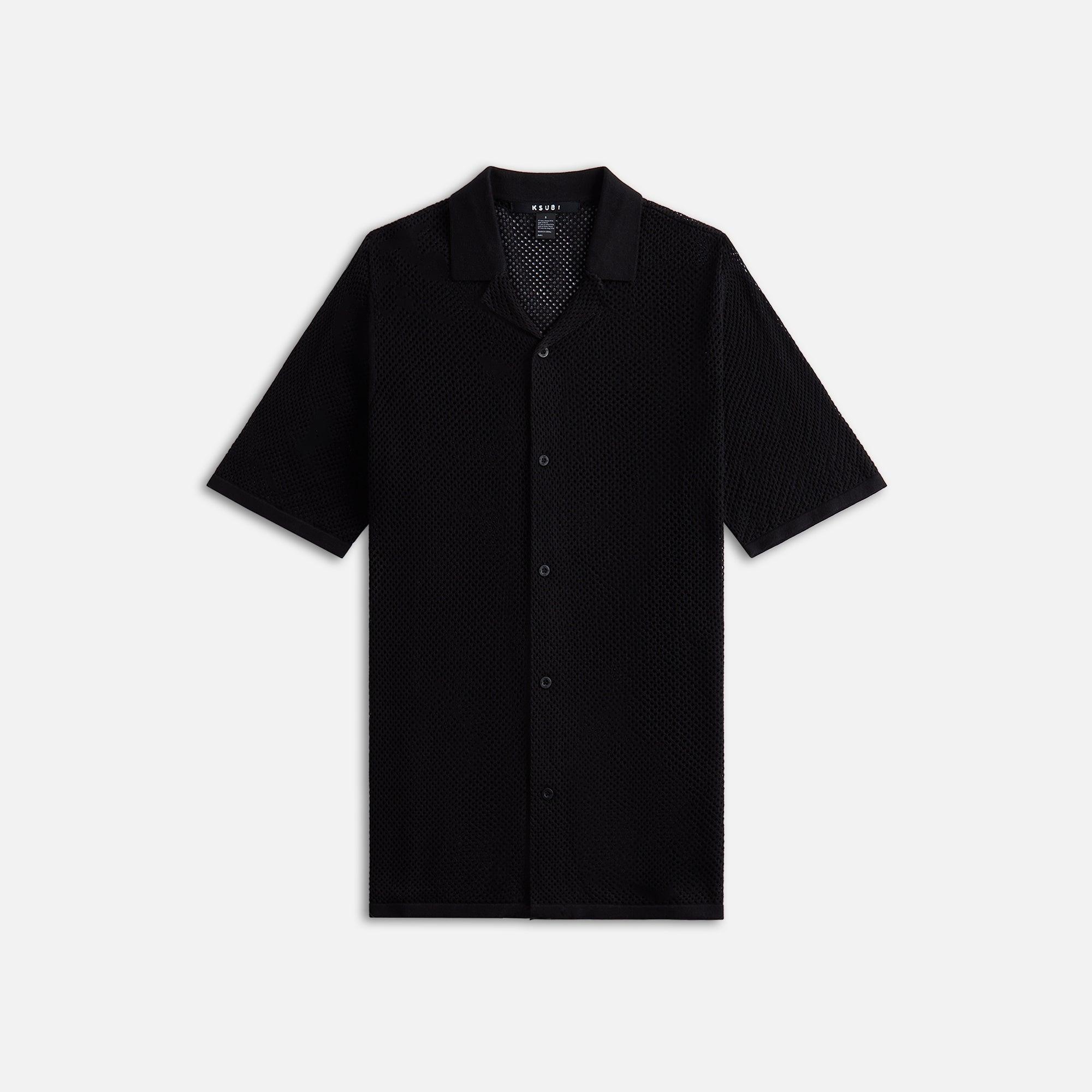 Ksubi Net Worth Knit Resort Shirt - Black Male Product Image