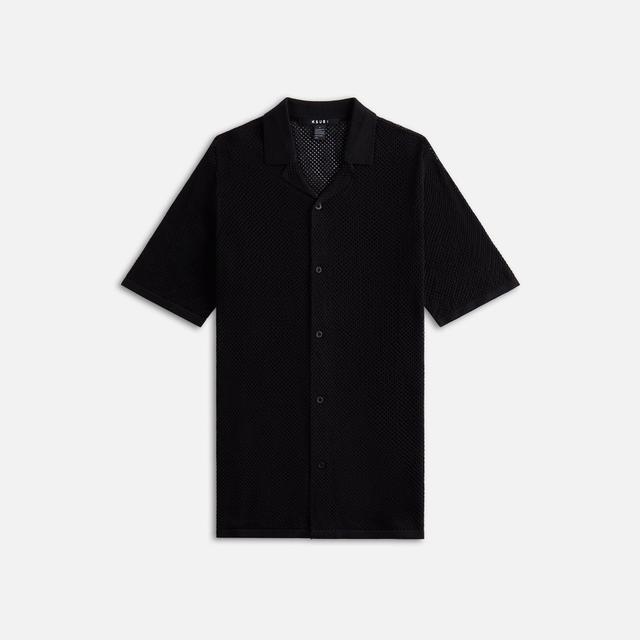 Ksubi Net Worth Knit Resort Shirt - Black Male Product Image