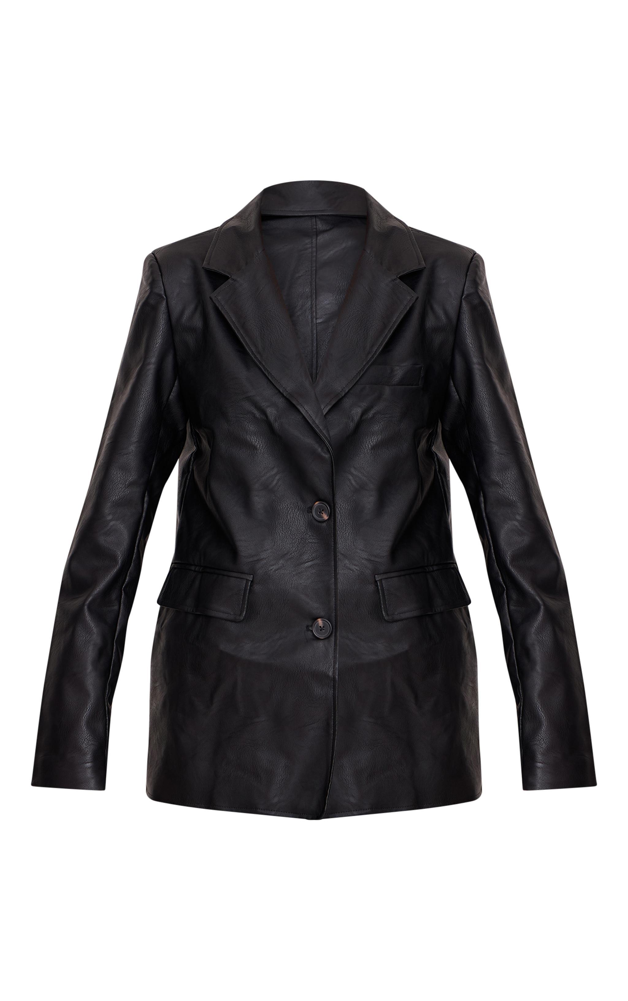 Black Tailored Woven Double Belted Blazer Dress Product Image