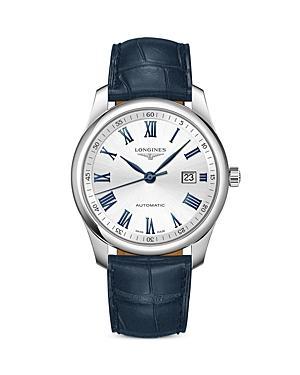 Longines Mens Master Collection Automatic Silver Dial Stainless Steel Bracelet Watch Product Image